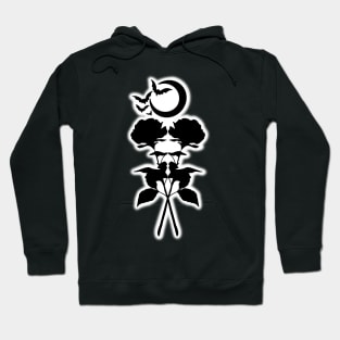 Roses Bats and Moon Hoodie